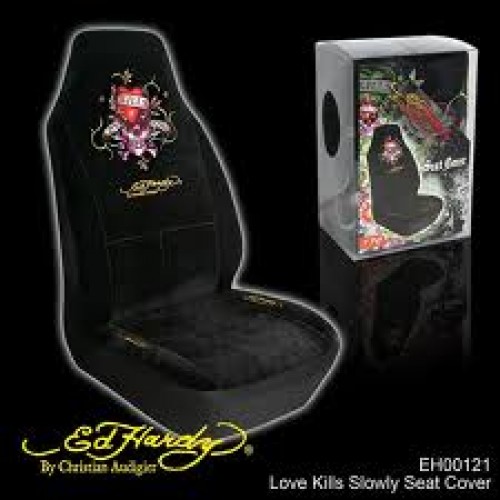 Ed Hardy Seat Cover Love Kills Slowly Bucket