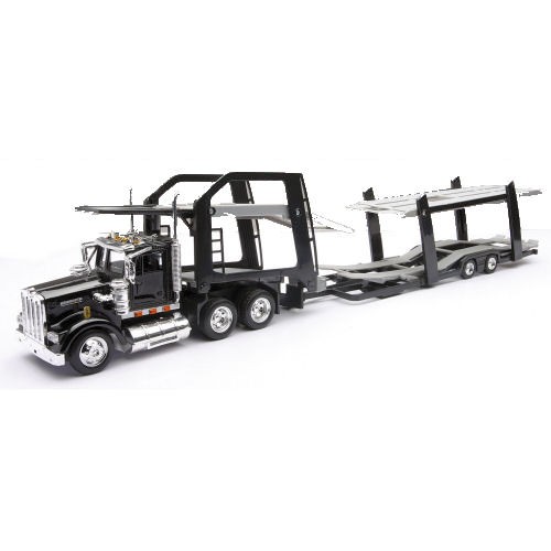 New Ray - Car Scale Models - 1-43 Kenworth W900 Car Carrier