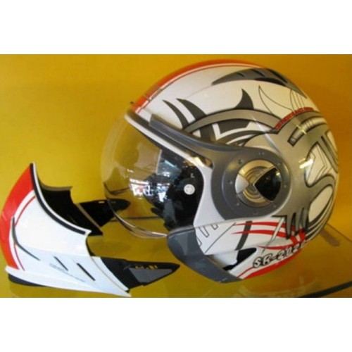 Steel Bird - Full Face Flip Up Helmet - SB-20 20 MC Graphic